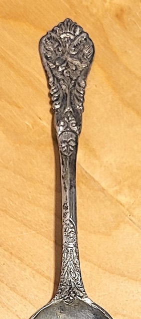 Greek .800 Silver Spoon, Ioannina, Marked ΚΩΝ-ΟΣ, photograph 2
