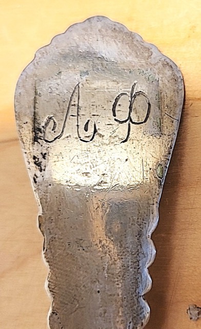 Greek .800 Silver Spoon, Ioannina, Marked ΚΩΝ-ΟΣ, photograph 4