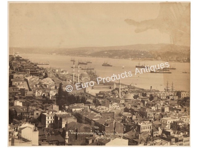 Sebah & Joaillier, Panoramic View of Tophane and the Bosphorus