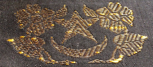 Ottoman Silk Textile Fragment with Gilt Silver Embroidery, photograph 3