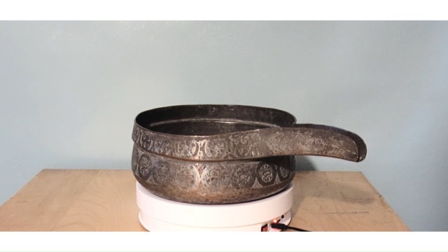 Ottoman Tinned Copper Pouring Vessel, Mamluk Revival, photograph 2