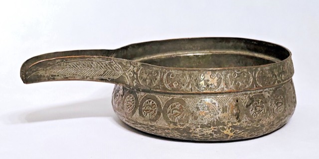 Ottoman Tinned Copper Pouring Vessel, Mamluk Revival, photograph 3