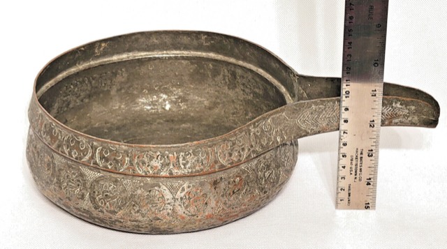 Ottoman Tinned Copper Pouring Vessel, Mamluk Revival, photograph 6