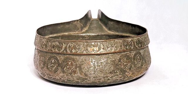 Ottoman Tinned Copper Pouring Vessel, Mamluk Revival, photograph 9