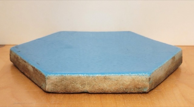 Hexagonal Turquoise-Glazed Kütahya Tile