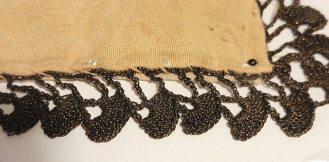 Ottoman Metal-Thread Panel with the Tughra of Abdul Hamid II, photograph 12
