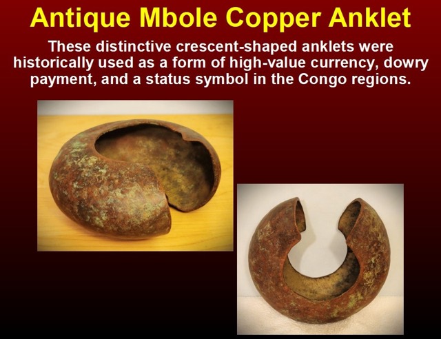 Mbole Hand-Forged Copper Anklet Currency, photograph 3