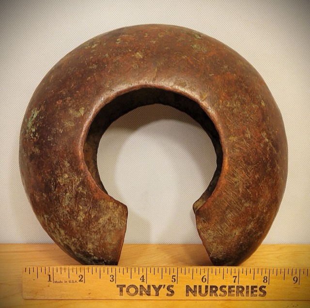 Mbole Hand-Forged Copper Anklet Currency, photograph 5