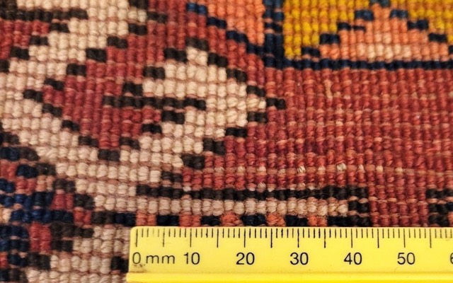 Caucasian Göbekli Kazak Rug, Dated ١٣٢١ (1904), photograph 6